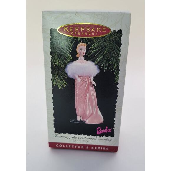 Vintage 1996 Hallmark Barbie Ornament Enchanted Evening 3rd in Series NEW NIB - Picture 1 of 6